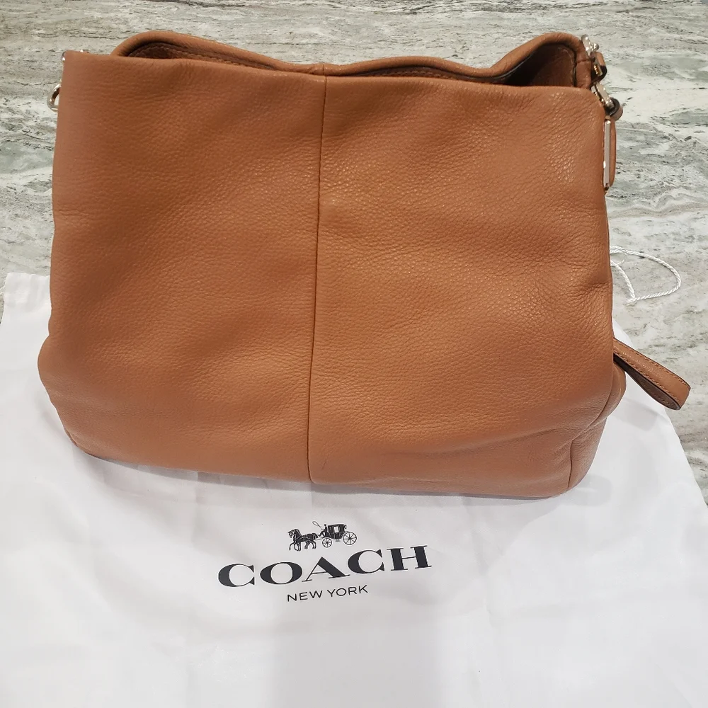 Coach Tan Leather Tote - Picture 9 of 16
